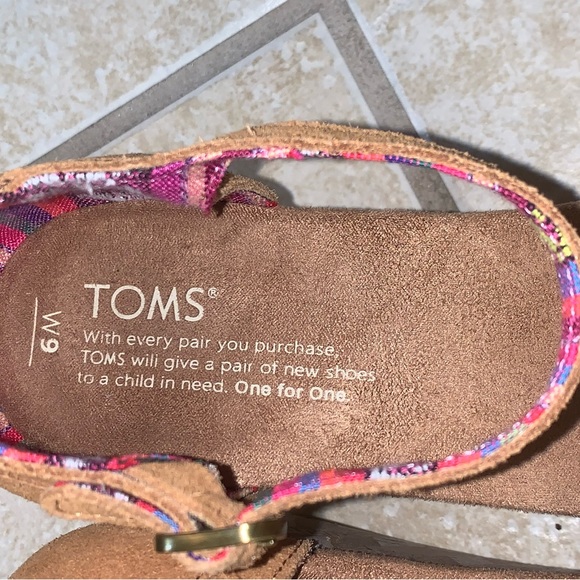 TOMS SUEDE WEDGES women’s heels size 9 -worn once - Picture 5 of 14